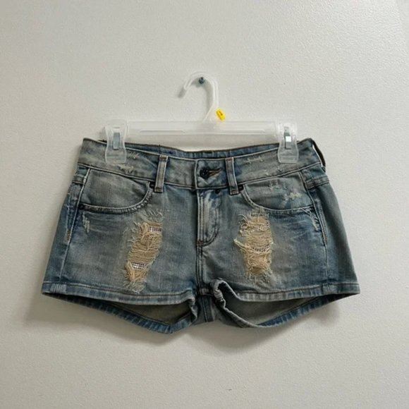 Firetrap Blackseal Denim Shorts 27 - Picture 1 of 7